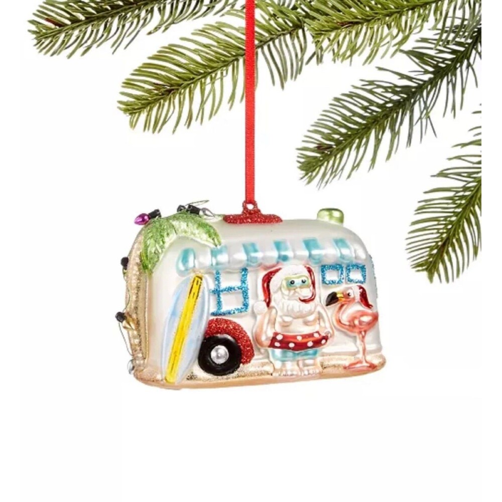 HOLIDAY LANE Florida Seaside Tour Bus Ornament